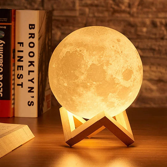 LED Moon Galaxy Night Light, Book Light for Children’s Birthday, Bedroom Indoor Decor