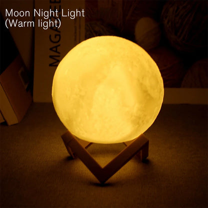 LED Moon Galaxy Night Light, Book Light for Children’s Birthday, Bedroom Indoor Decor
