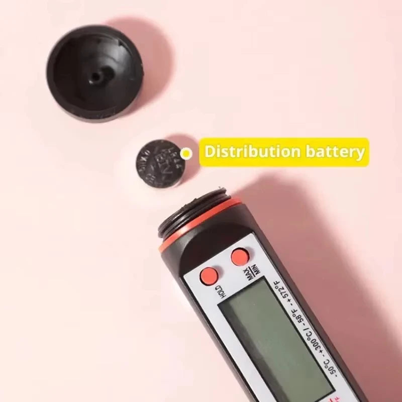 Digital Kitchen Meat Thermometer with Probe, Electronic Food Thermometer for Baking and Grilling