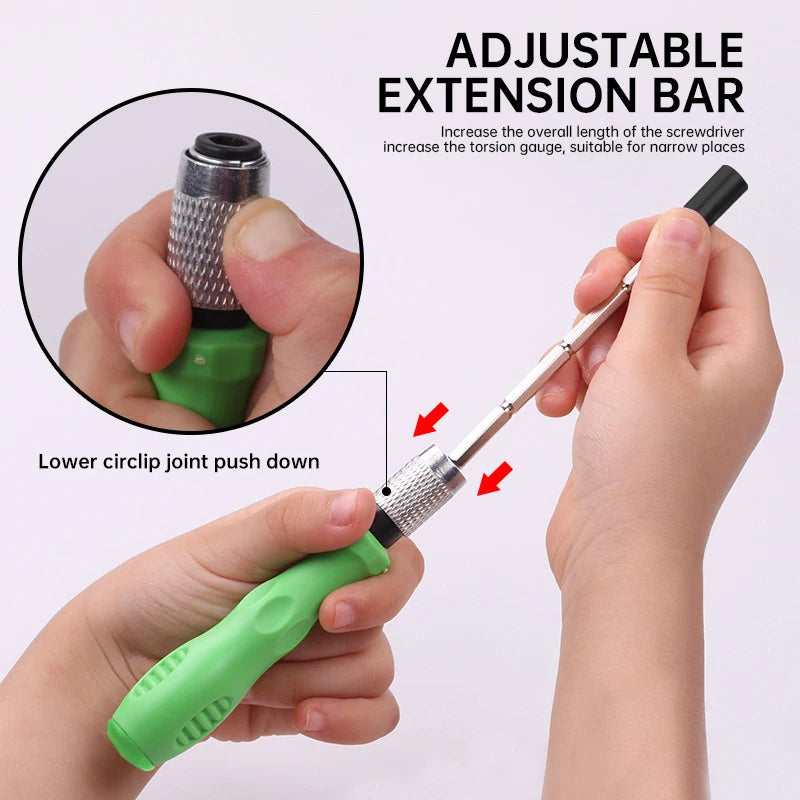 32-in-1 Precision Magnetic Screwdriver Set, Mini Repair Tool Kit for Phone, iPad, and Camera Electronics
