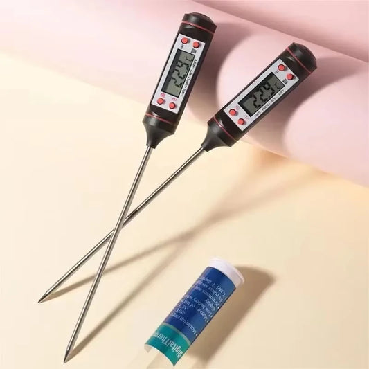 Digital Kitchen Meat Thermometer with Probe, Electronic Food Thermometer for Baking and Grilling