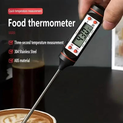 Digital Kitchen Meat Thermometer with Probe, Electronic Food Thermometer for Baking and Grilling