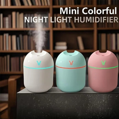 Portable Mini Humidifier and Essential Oil Diffuser, Cool Mist for Home and Travel