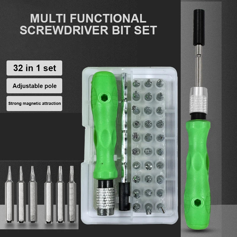 32-in-1 Precision Magnetic Screwdriver Set, Mini Repair Tool Kit for Phone, iPad, and Camera Electronics