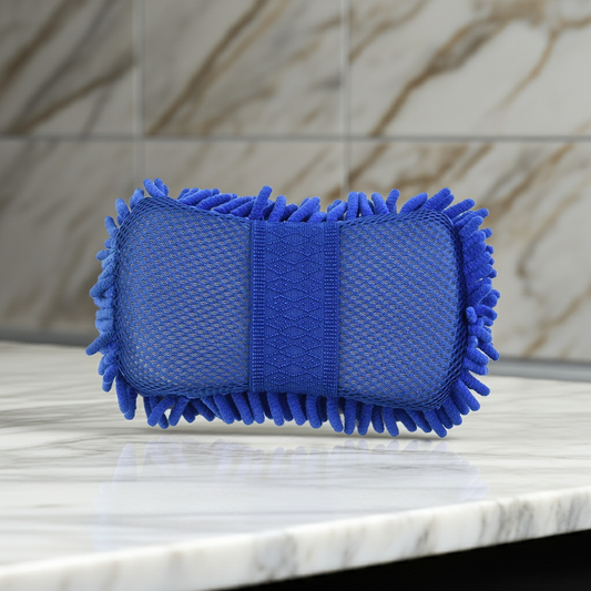 Microfiber Car Cleaning Sponge, Scratch-free Wash Pad for Car Care and Polishing